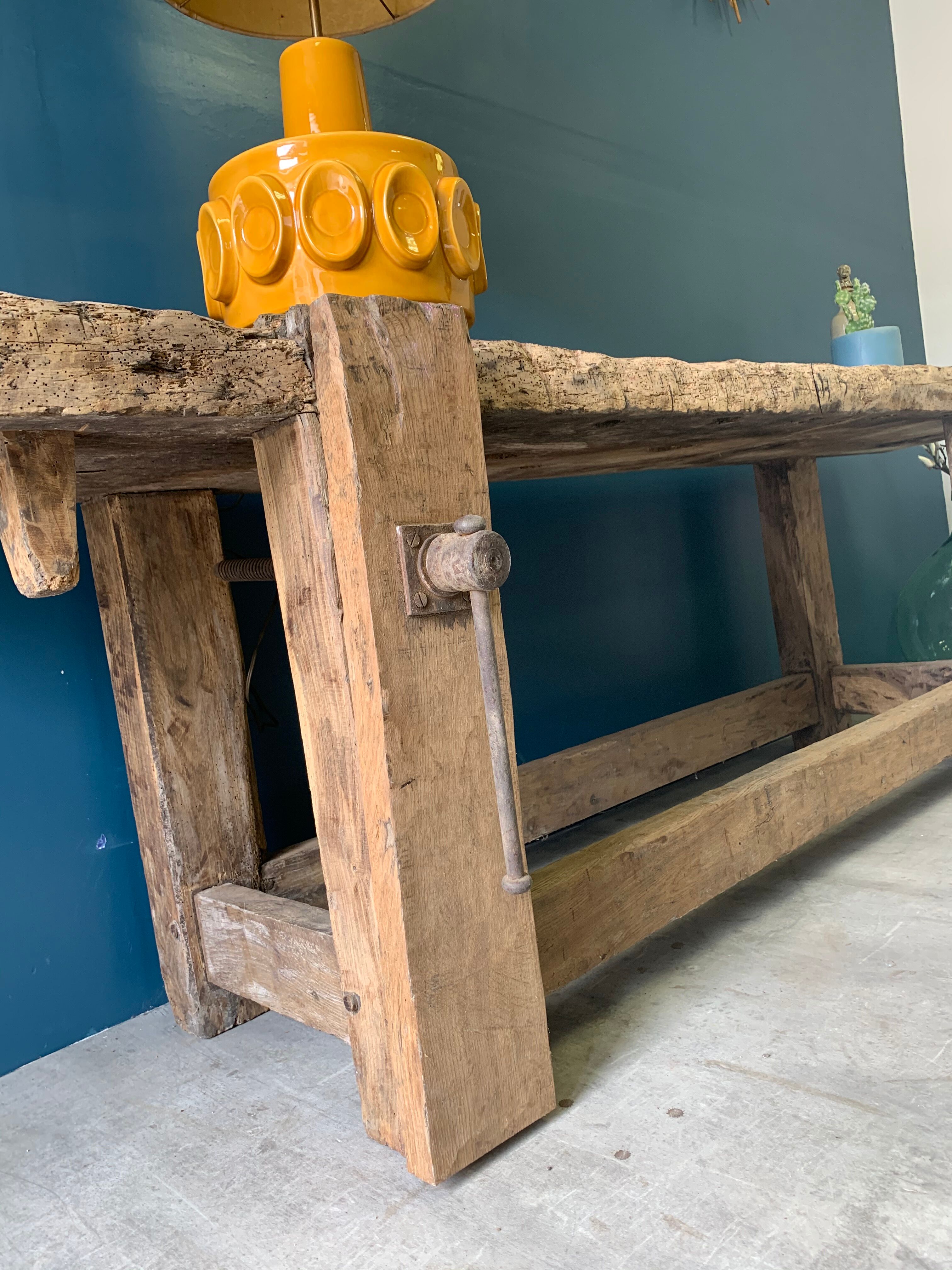 Old carpenter workbench