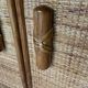 Vintage rattan bookcase 70s