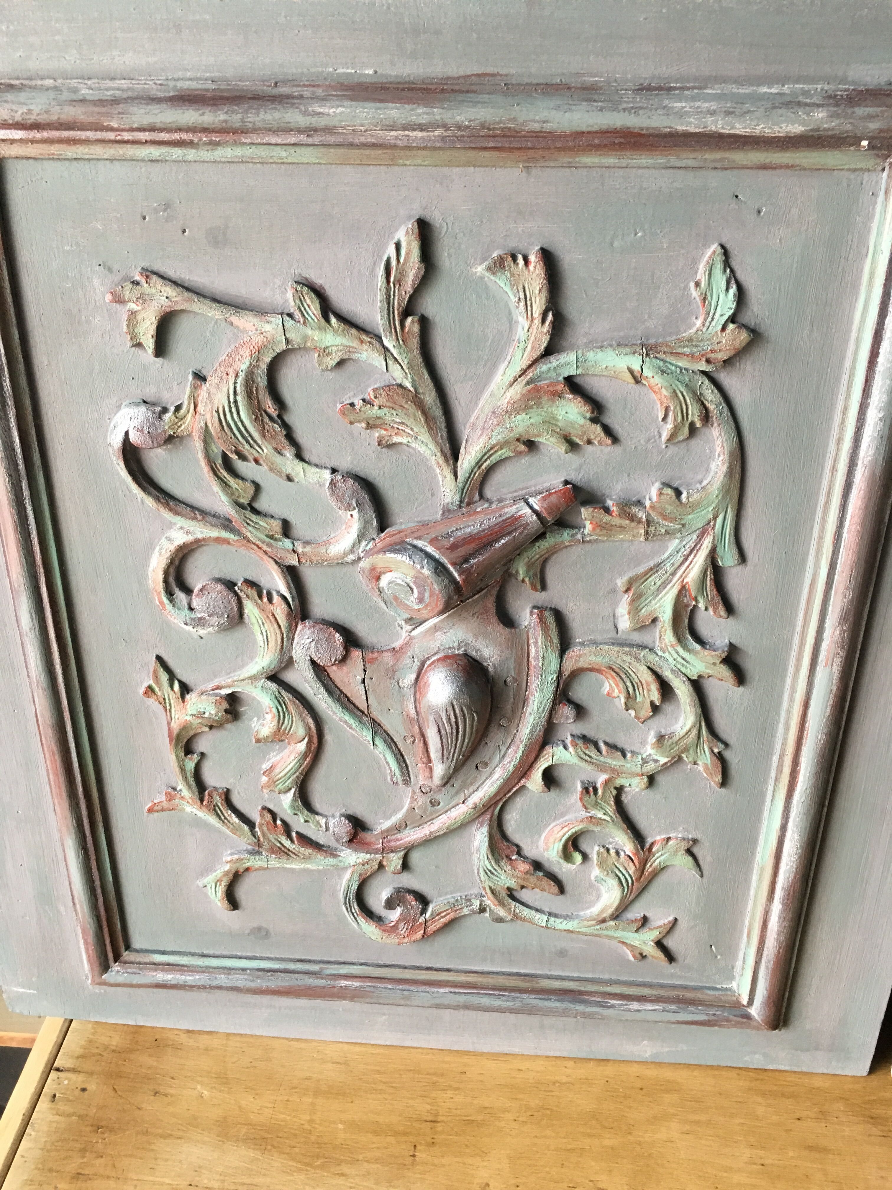 Old pair of wood panels