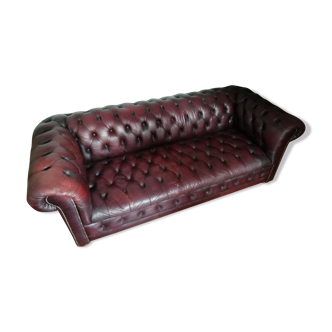 Sofa Chesterfield Vintage 60's-80's red burgundy