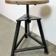 Black Industrial Workshop Swivel Stool, 1960s