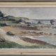 1962 Mid-Century Modern "Rockpools" Swedish Landscape Oil Painting, Framed