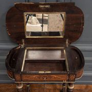 Napoleon III hairdresser worker marquetry 4 feet decorated with bronze