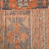 Tapis de couloir vintage rouge corail classique, 75 x 357 cm