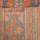 Vintage Coral Red Classic Vintage Runner Rug, 75x357Cm