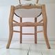 Country chair in blue toile de Jouy
