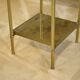 Néo-classical coffee table set with 2 side tables, mirrored glass, 1980s.