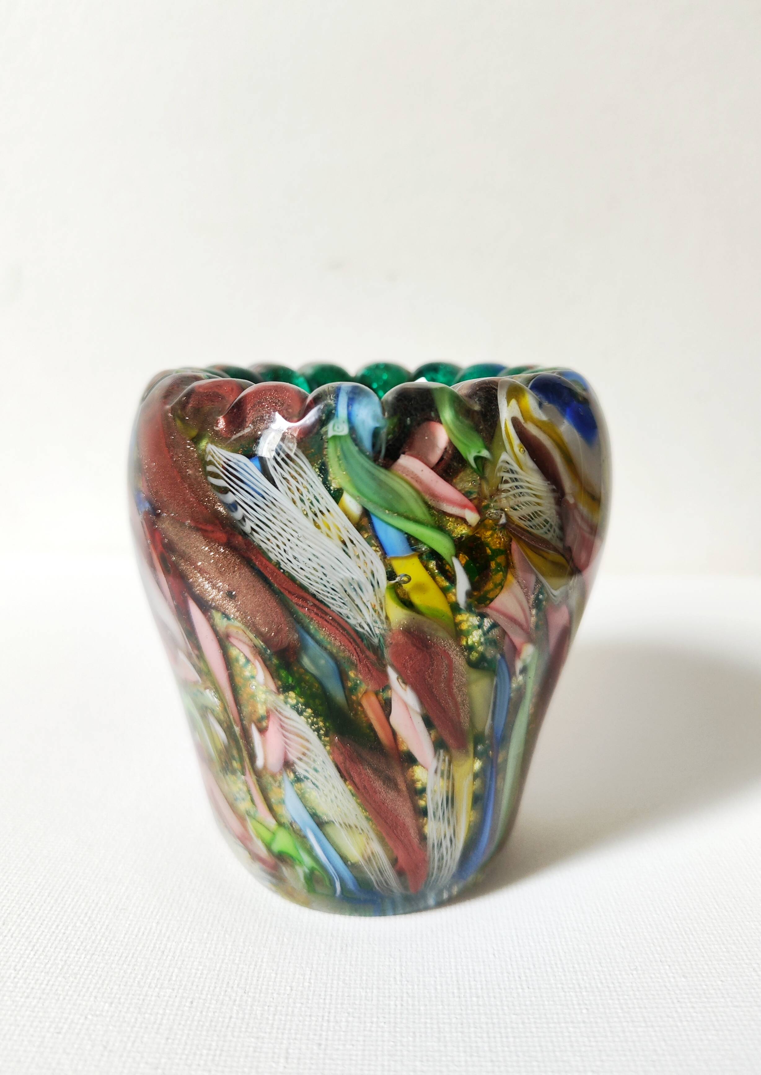 Millefiori vase Murano 1960