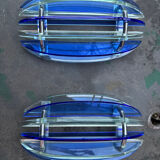 Two Veca Fontana Arte wall lights from 1970.