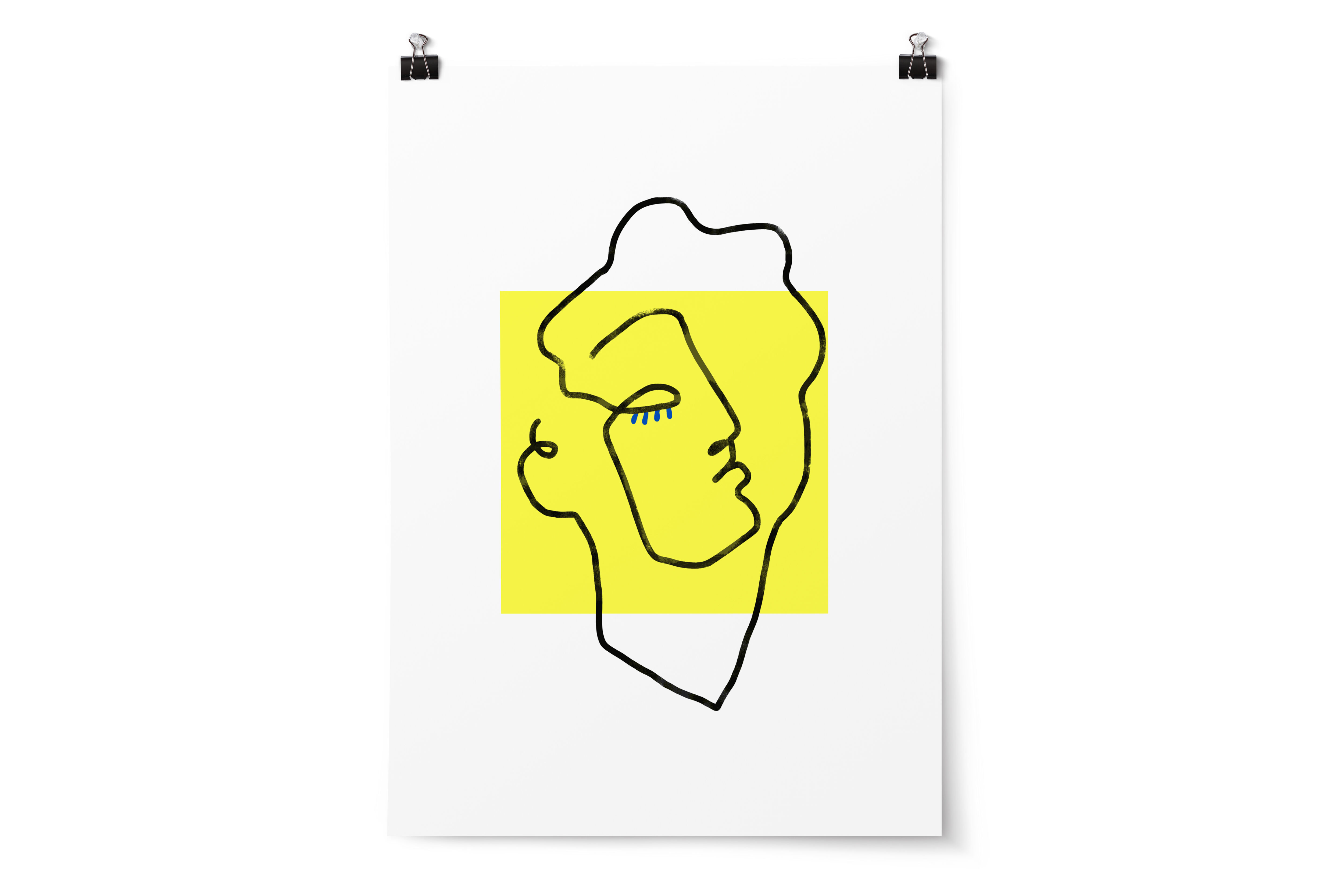 Illustration Apollo yellow-poster A3 29, 7x42cm
