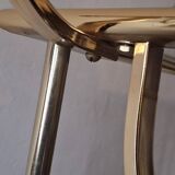 Hollywood Regency gilt brass bar cart drinks trolley, 1970s