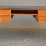 Plated style Louis XVI mahogany desk
