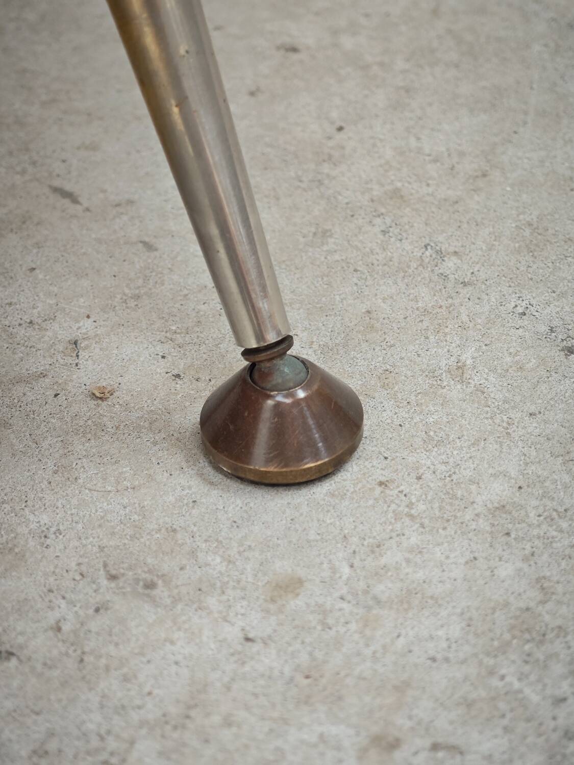 Red and mustard yellow fabric armchair in 1970s style