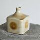 Studio ceramic vase 'wood imprint' mid-20th century