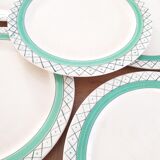 Longchamp earthenware dessert plates