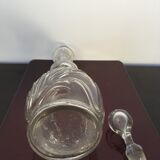 Art Deco stylized flowers carafe with its cap