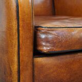 Set of 2 armchairs made of sheep leather