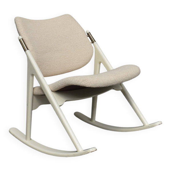 Fauteuil à bascule par Haug pour E. M. OG Trevarefabrikk