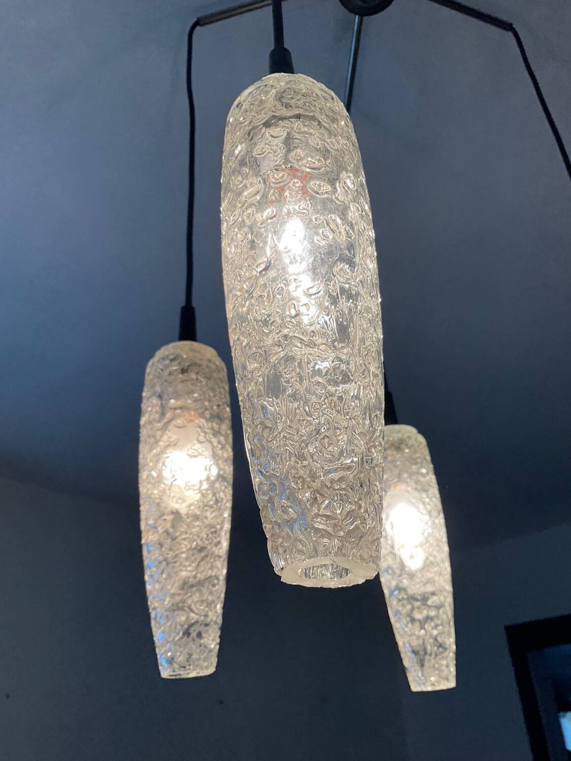 Vintage 5-light chandelier from the 60s