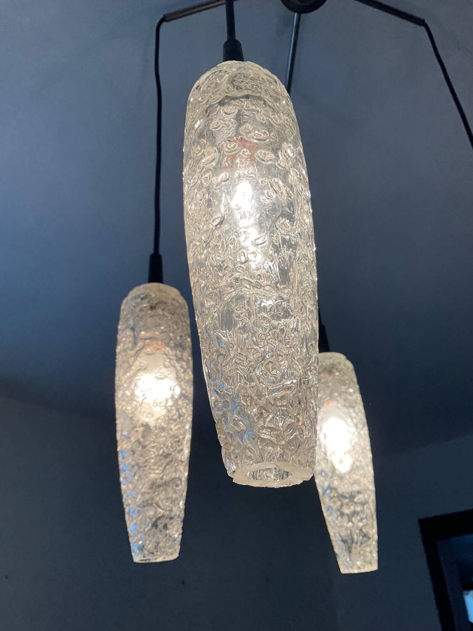 Vintage 5-light chandelier from the 60s