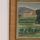 Sunset landscape by Arnold Axelsson