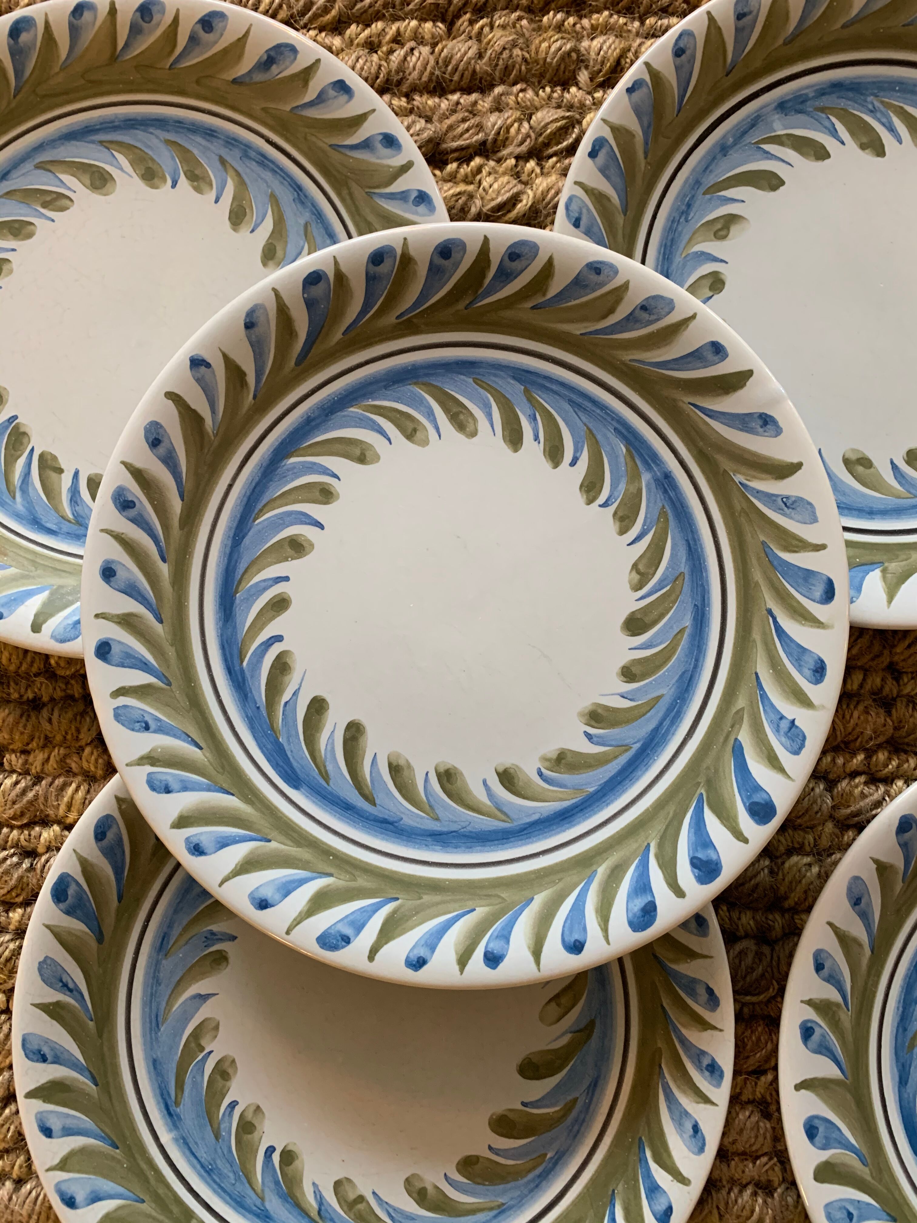 6 vintage Ceramic Roger Capron plates