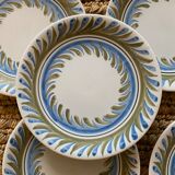 6 vintage Ceramic Roger Capron plates