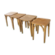 Set of 4 wooden stools