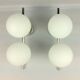 Double globe opalin sconces 1960