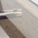 Vintage glass oval table