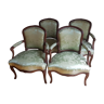 Suite 4 armchairs, Louis XV era, circa 1760