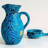 Mid-Century Blue Ceramics by Charles Cart ¨Emaux des Glaciers¨, France, 1960s