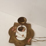 Candlestick mirror made of solid brass