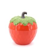 Red plastic strawberry ice bucket, 1970s