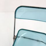 Blue Plia Chair by Giancarlo Piretti for Castelli, 1960