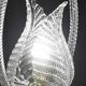 Charming Transparent Art Decò Barovier e Toso Pendant Light Murano Glass, 1940s
