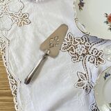 Two-tone silver-plated Art Deco cake or pie server