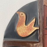 Ceramic wall decoration, 1950s-60s.