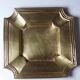Art Deco brass catchall or ashtray, geometric, 1930s-1940s