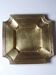 Art Deco brass catchall or ashtray, geometric, 1930s-1940s