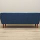 Canapé bleu, design danois, années 1990, production : Danemark