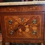 Louis XV Louis XVI style inlaid chest of drawers