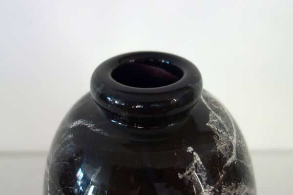 Vase en verre soufflé par Raymond Branlé, Biot, France