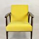 Fauteuil jaune, années 1970