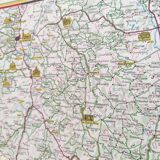 Map Shell Auvergne Cévennes 1959