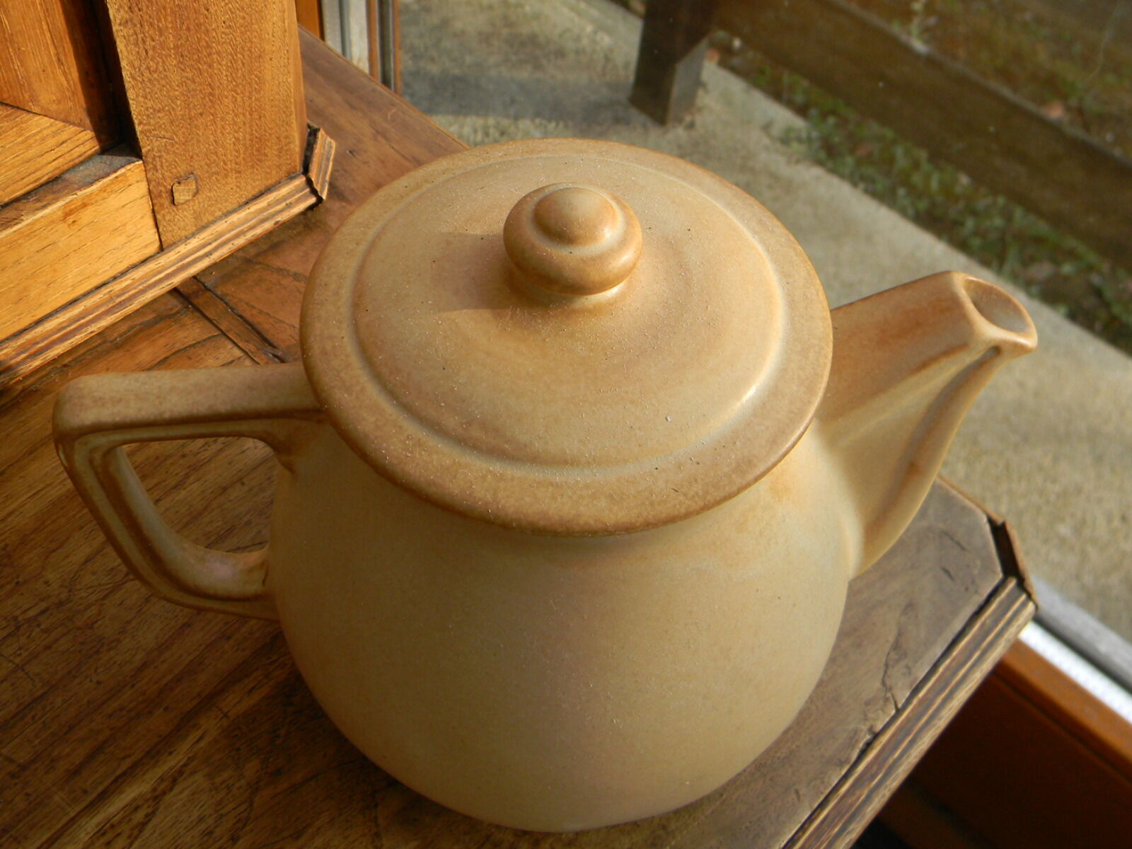 Vintage sandstone teapot