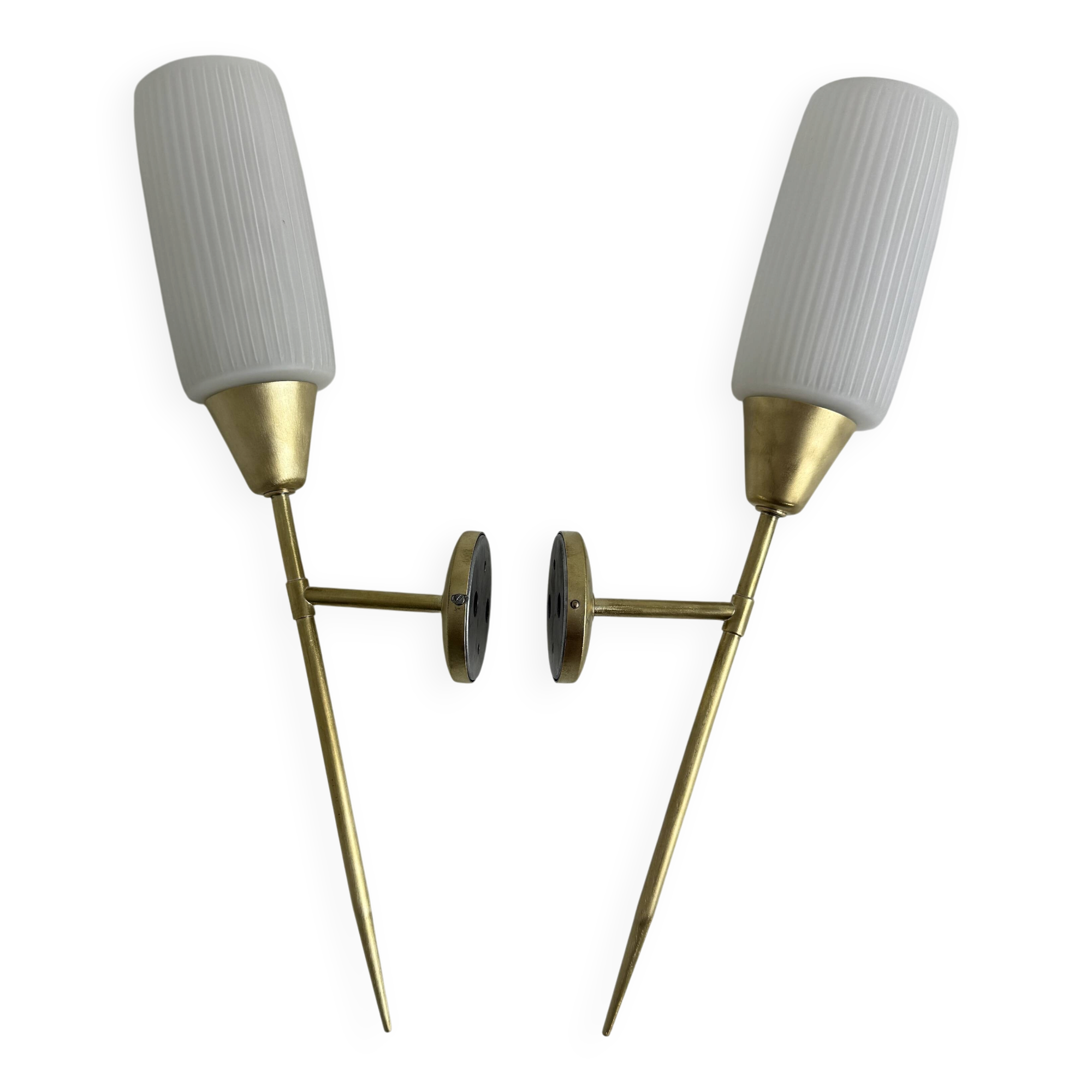 Pair of vintage "maison arlus" wall lights