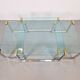 T53 Coffee and Side Tables in Brass and Glass by Peter Ghyczy, 1970s, Set of 3