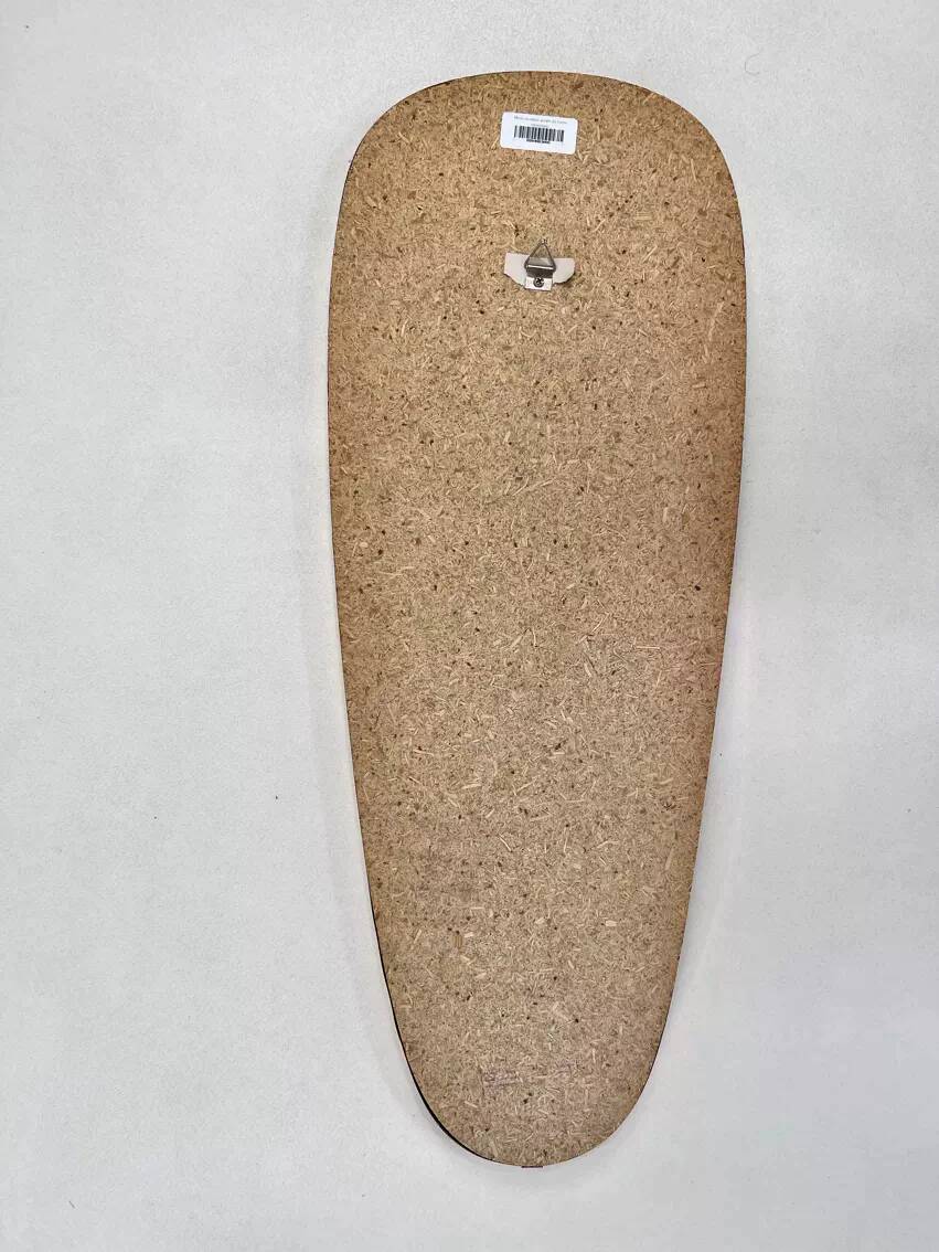 Golden rearview mirror and free form from the 1950s