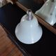 Antique albalite opaline glass pendant